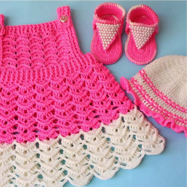 Elegant Baby Dress Crochet