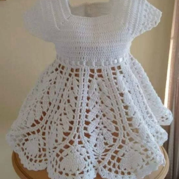 Lotus Baby Dress Crochet
