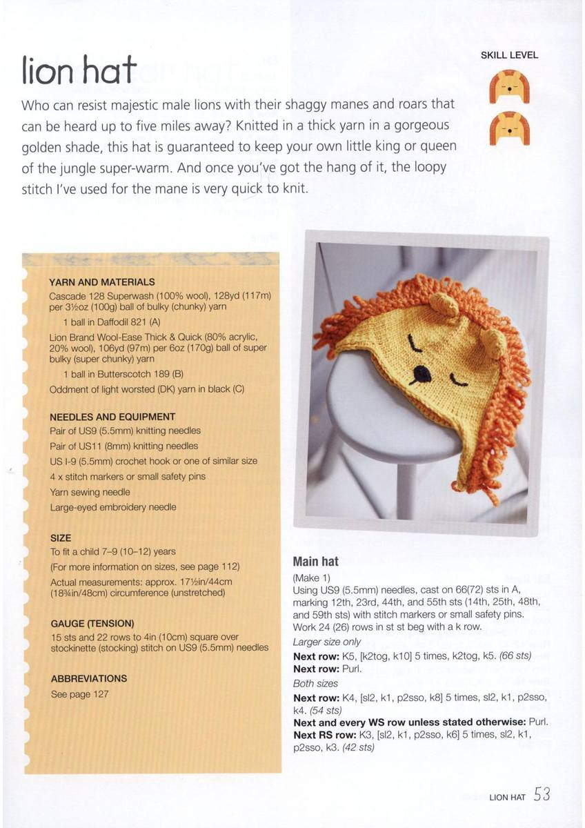 Crochet Lion Hat Free Pattern I Love Crochet